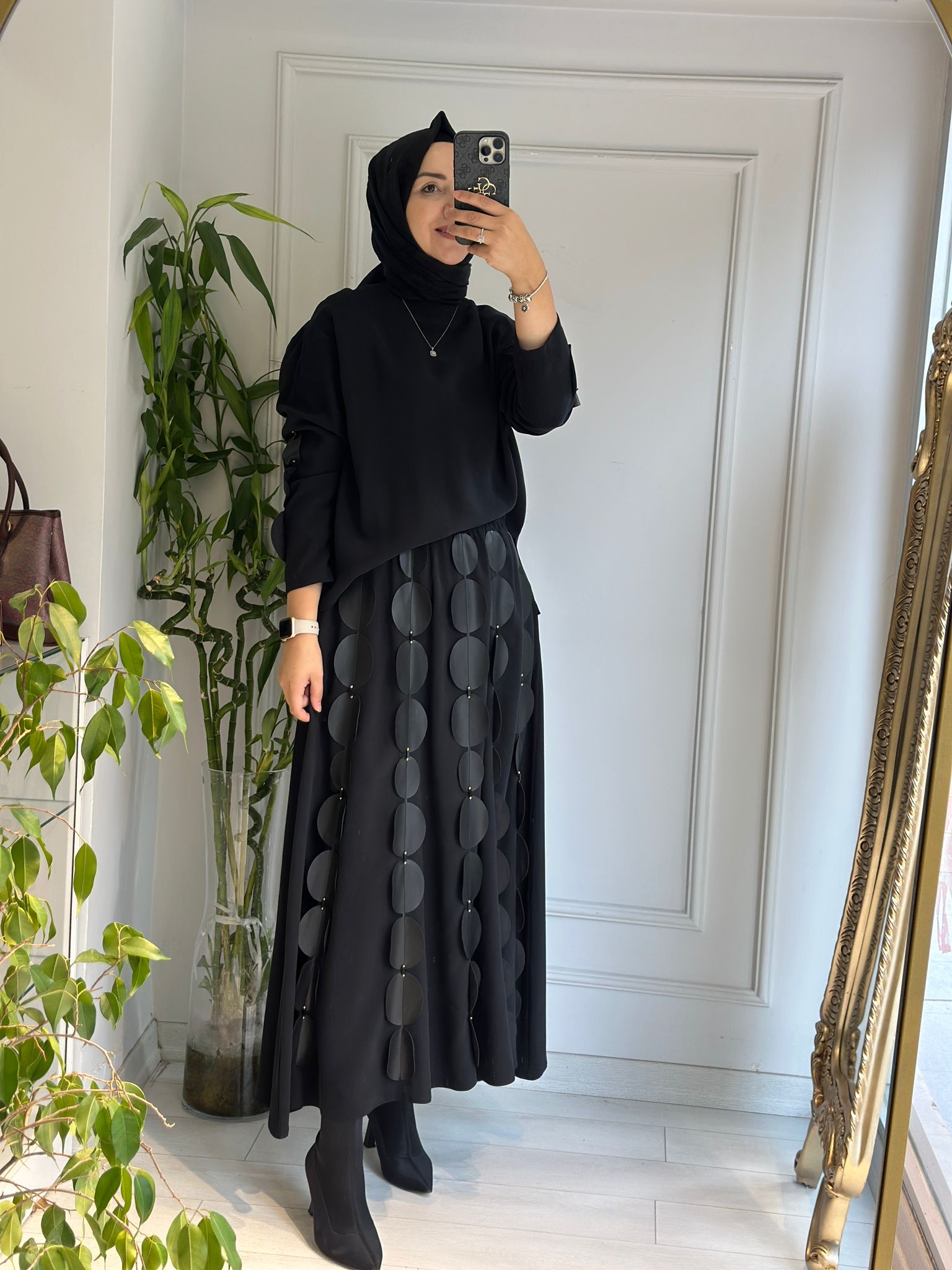 Cookıe Etekli Takım Siyah