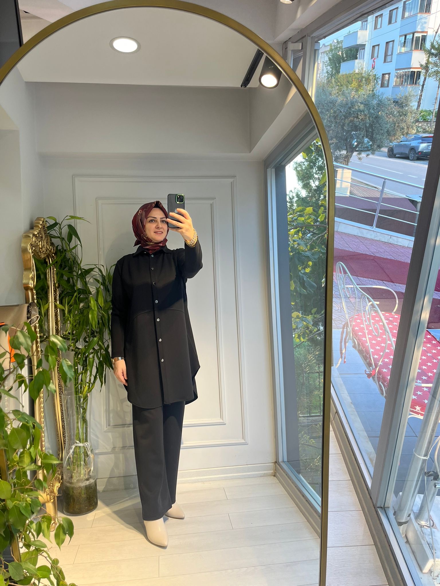 DÜĞMELİ OYSHO TAKIM SİYAH