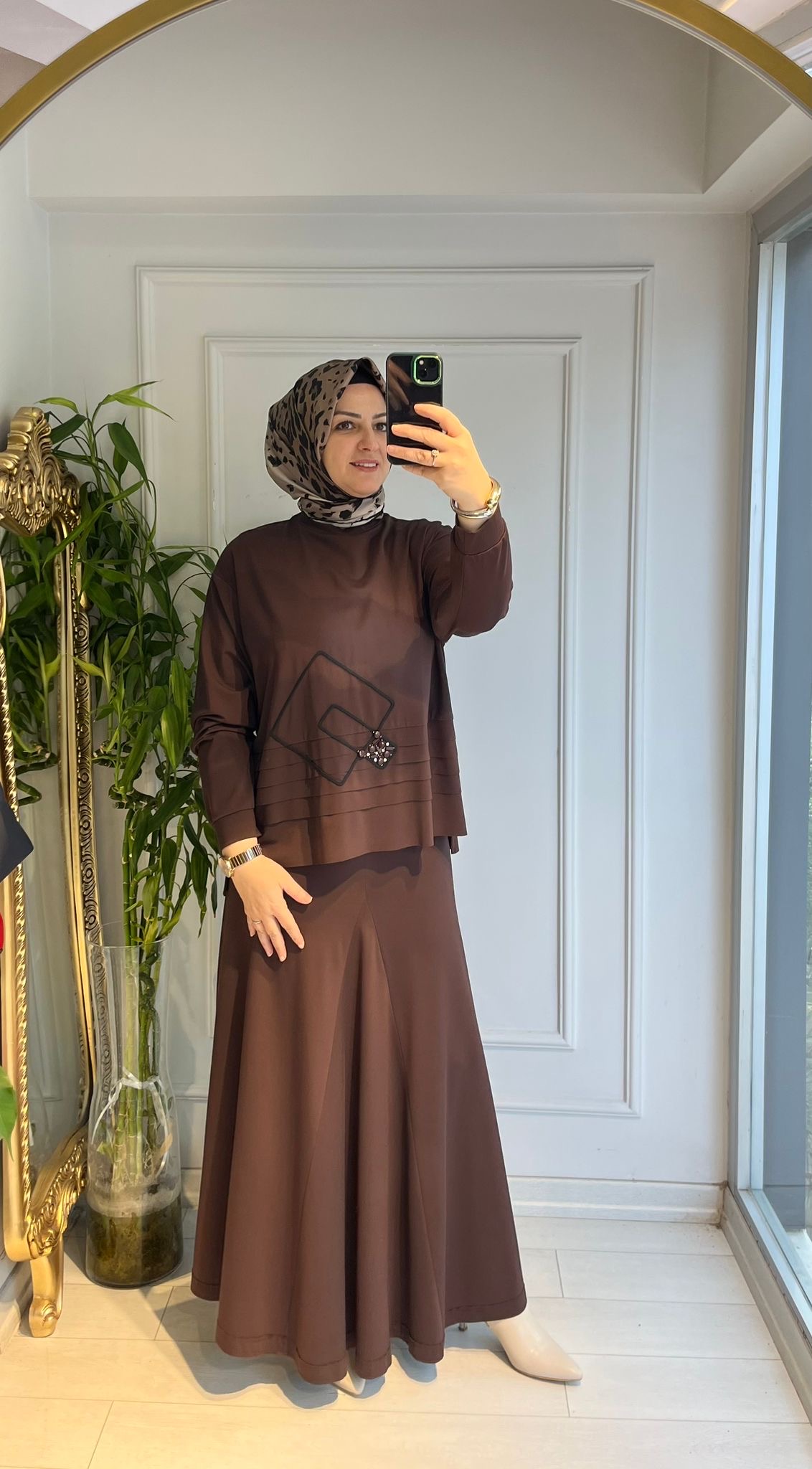 Luna verev etekli Takım Kahve