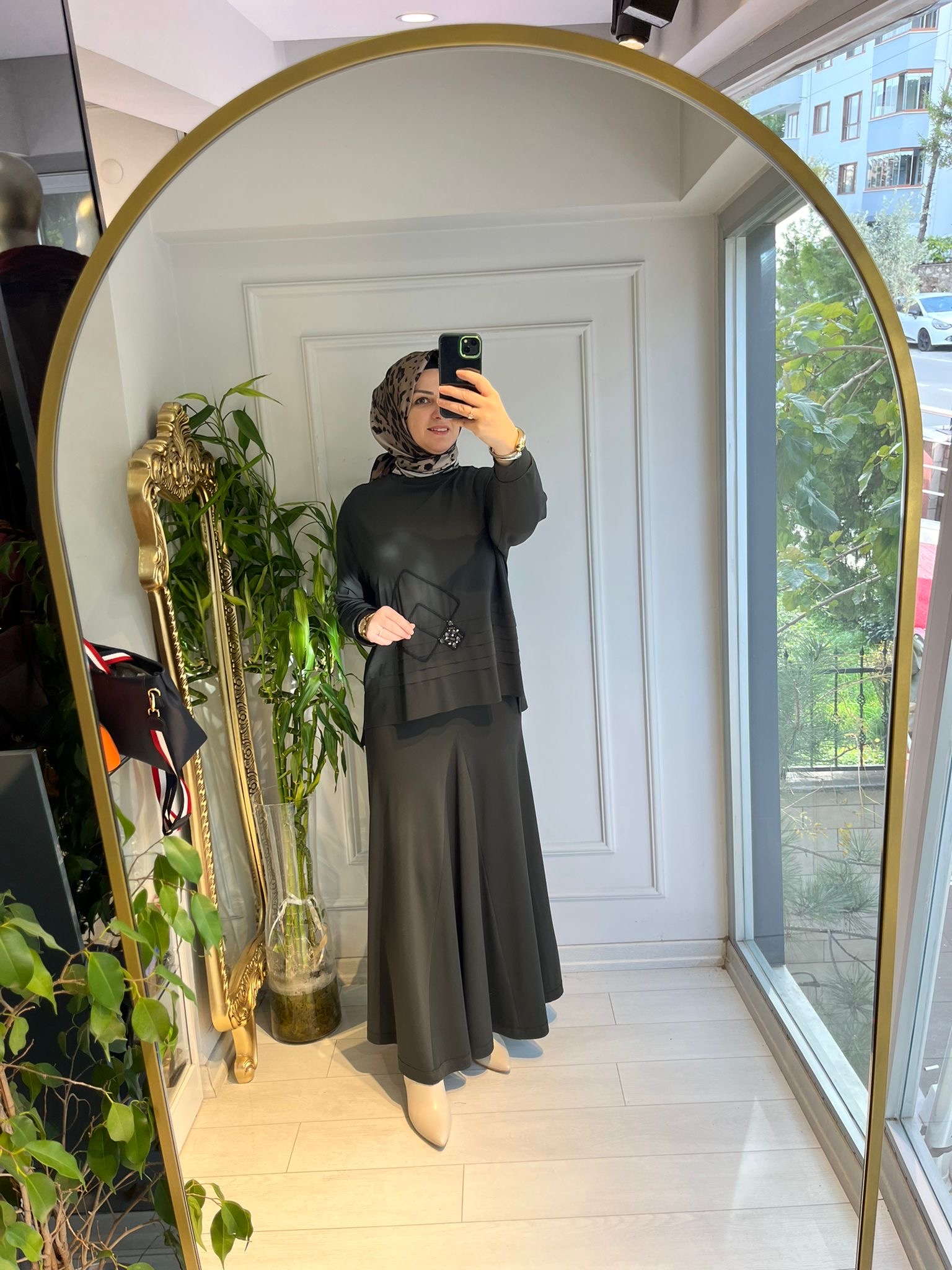 Luna verev etekli Takım Yeşil