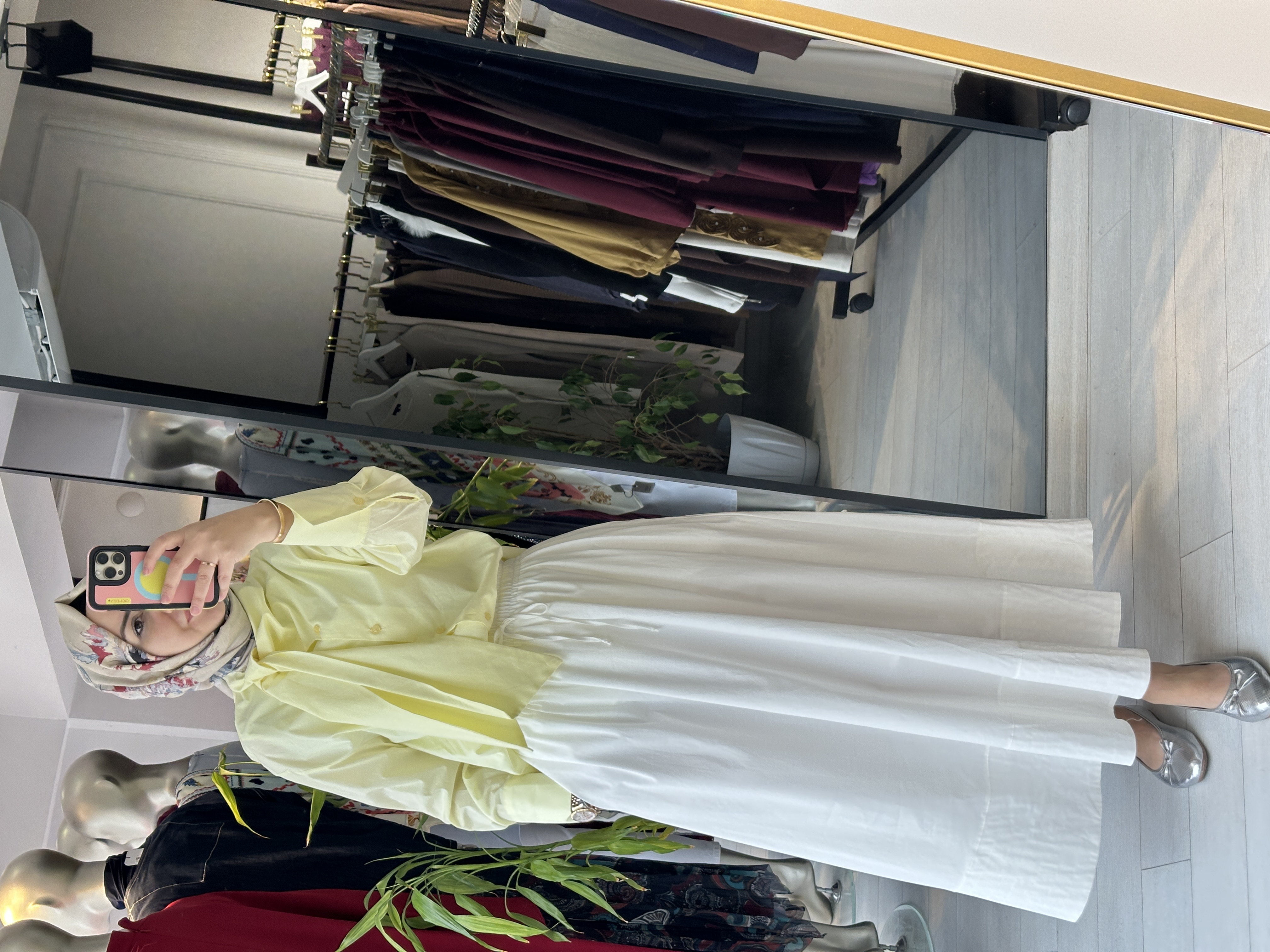 ŞAL YAKA GÖMLEK SARI