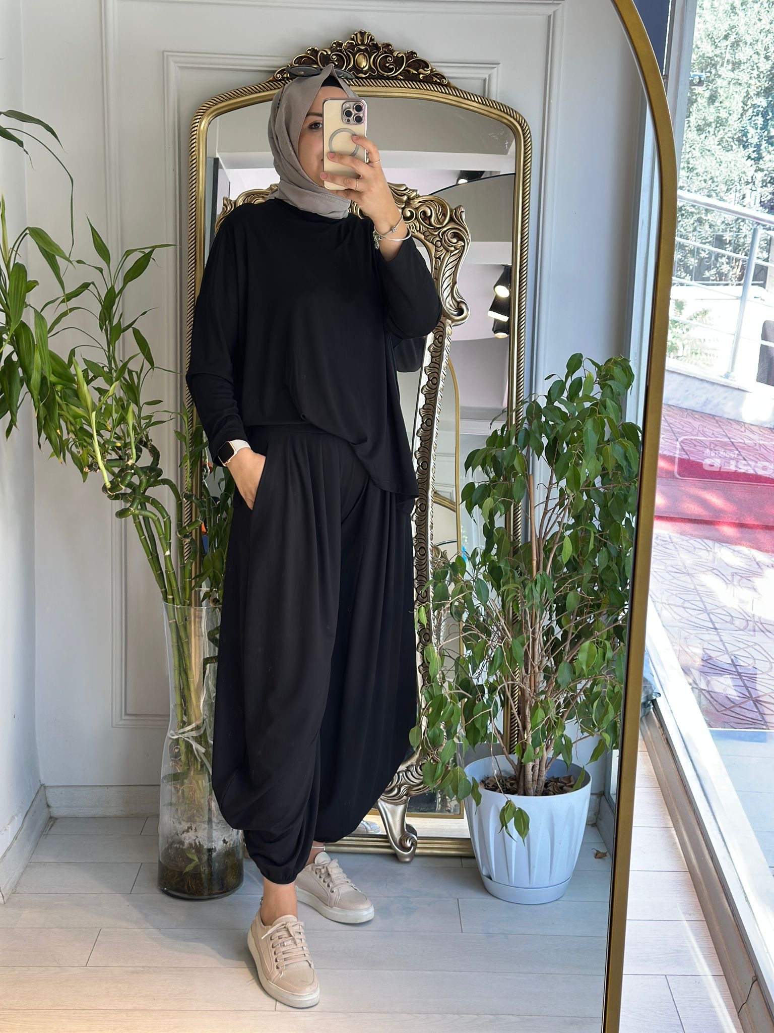 Şalvar Feyz Takım Siyah