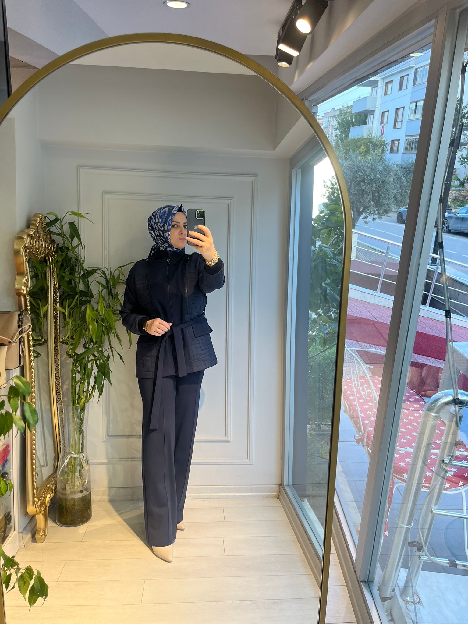 SANTANA ÖRME GARNİLİ KISA KAP LACİVERT