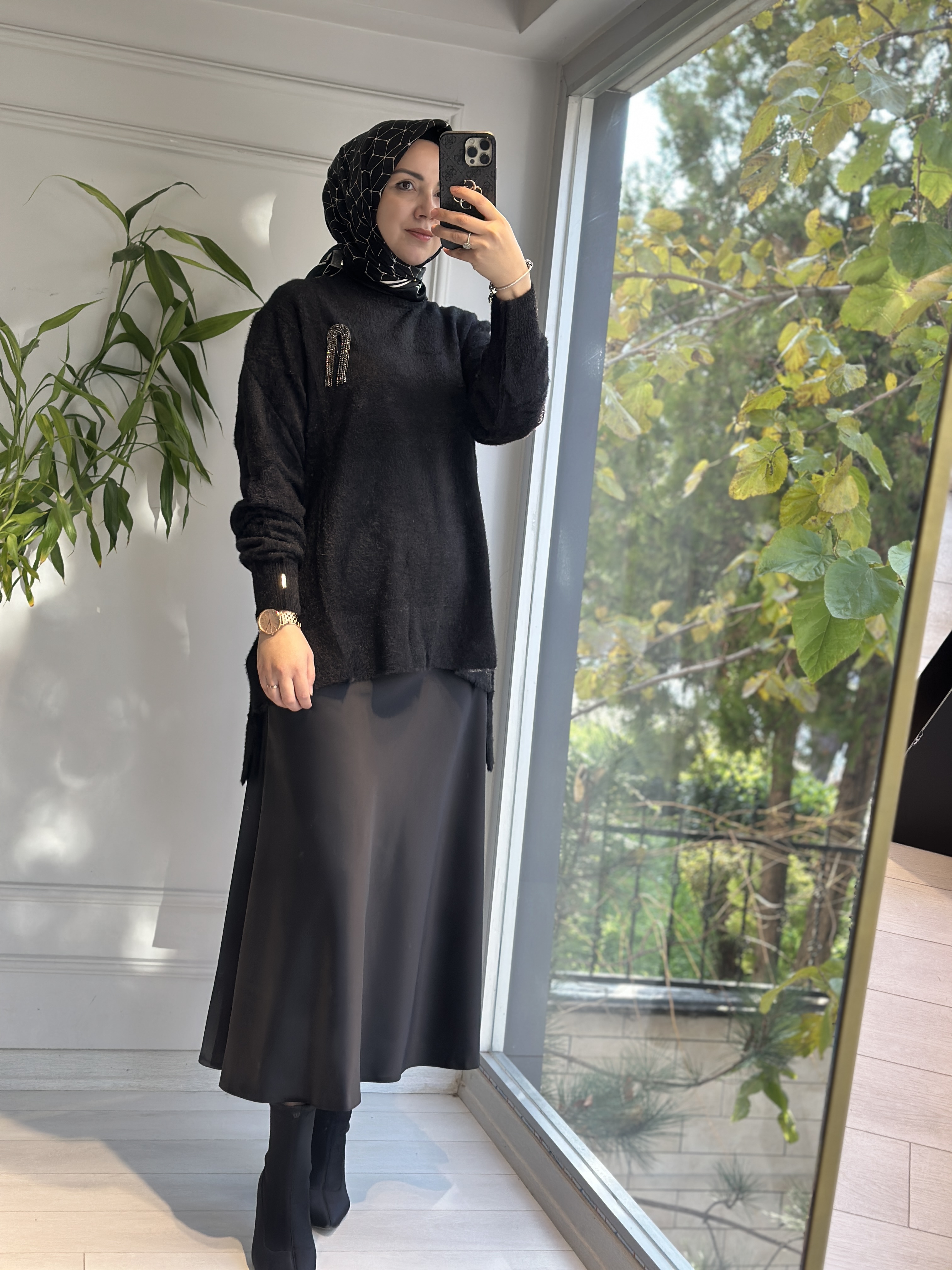 SATEN ETEK SİYAH